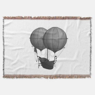 Steampunkdesign Schwarz-Weiß-Flying-Maschine Decke
