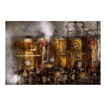 Steampunken - Rohrleitungs- und Vertilgungsgeräte