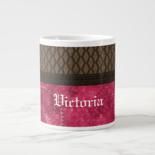 Steampunker-Jumbo-Tasse, rosa Jumbo-Tasse