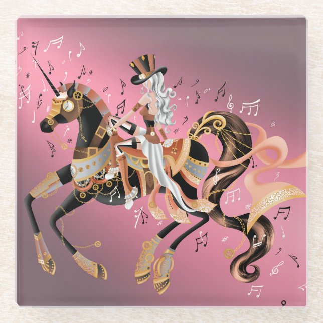 Steampunker Mechanischer Untersetzer (Vorderseite)