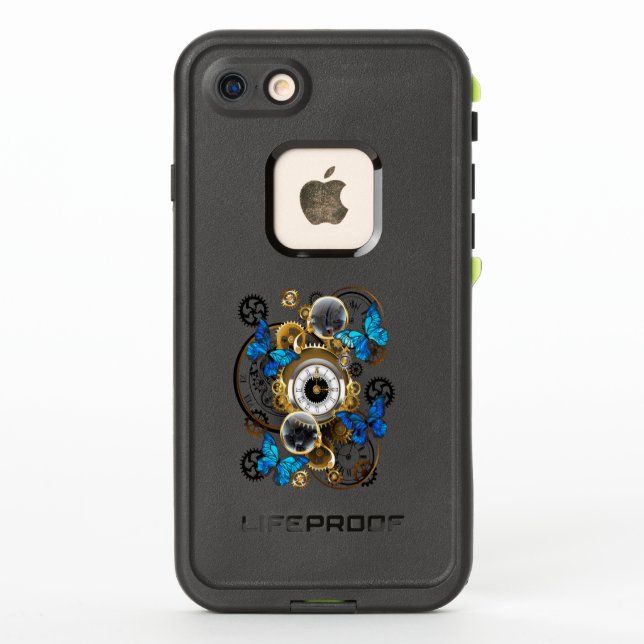 Steampunkgeere und blaue Schmetterlinge (Rückseite)
