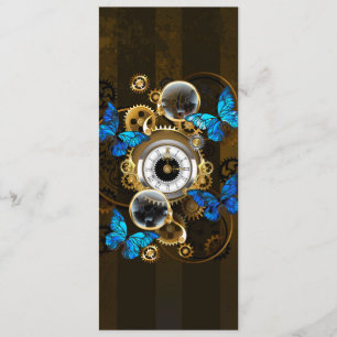 Steampunkgeere und blaue Schmetterlinge Programm