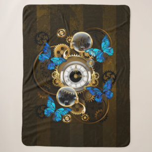 Steampunkgeere und blaue Schmetterlinge Sherpadecke