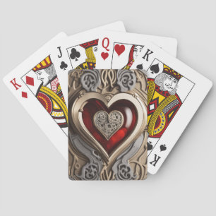 Steampunkherz - Mechanische Liebe Spielkarten