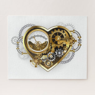 Steampunkherz mit Manometer