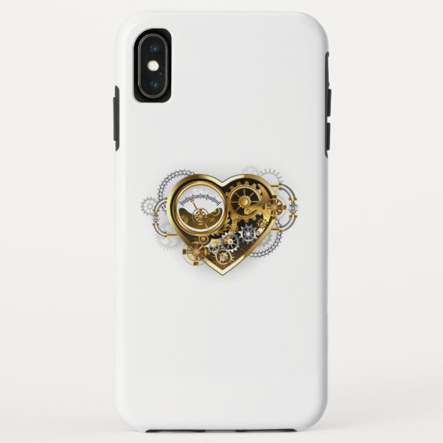 Steampunkherz mit Manometer Case-Mate iPhone Hülle (Rückseite)