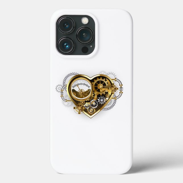 Steampunkherz mit Manometer Case-Mate iPhone Hülle (Rückseite)