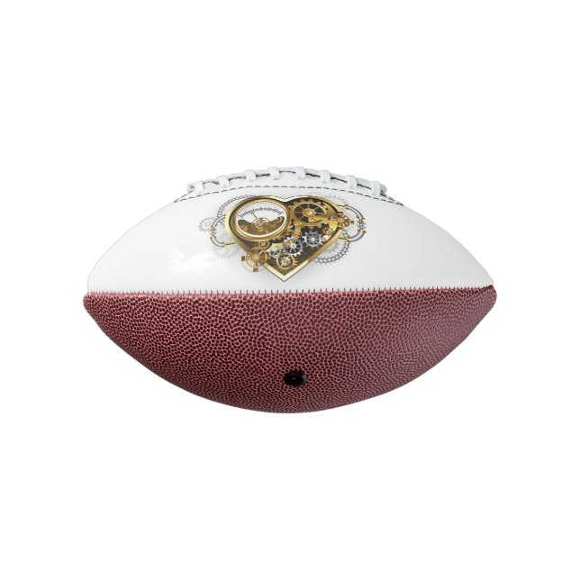 Steampunkherz mit Manometer Football (Gedreht 270)