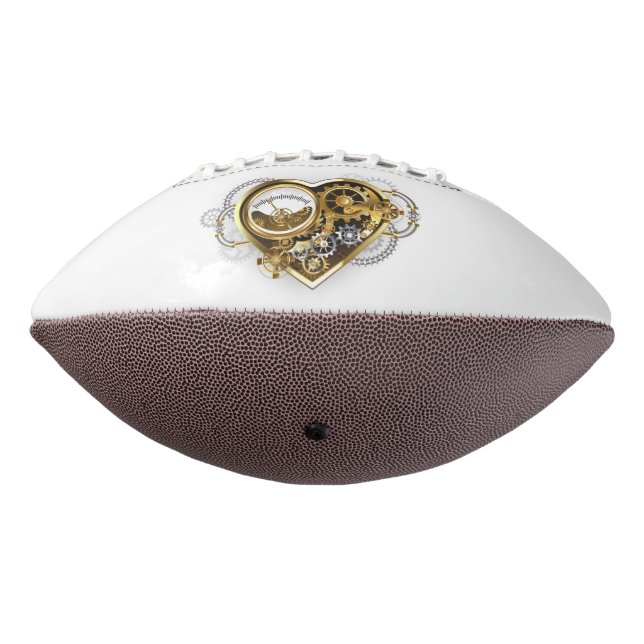 Steampunkherz mit Manometer Football (Gedreht 270)