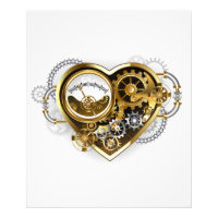 Steampunkherz mit Manometer