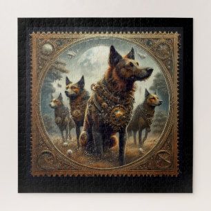 Steampunkhunde auf der Jagd