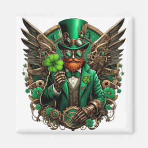 Steampunkklee am St. Patrick's Day Magnet