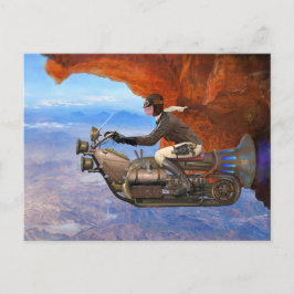 Steampunkmaschine Postkarte