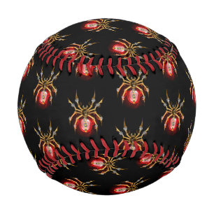 Steampunkspinne auf schwarz baseball