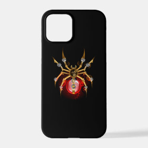 Steampunkspinne auf schwarz iPhone 12 pro hülle