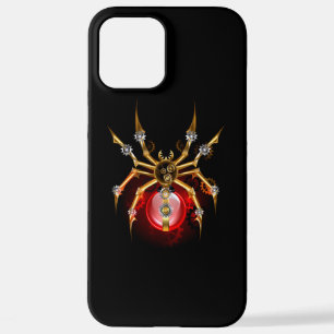 Steampunkspinne auf schwarz iPhone 12 pro max hülle