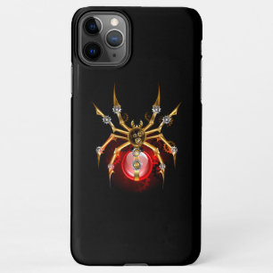 Steampunkspinne auf schwarz iPhone 11Pro max hülle
