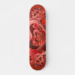 Steampunkuhr-Herzskateboard Skateboard