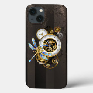 Steampunkuhr mit mechanischem Drachenfliegen Case-Mate iPhone Hülle