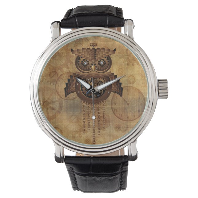 Steampunkuppen Vintage Stiluhren Armbanduhr (Vorderseite)