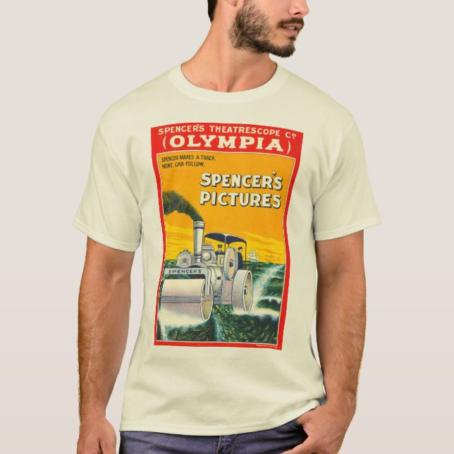 Steamroller Spencers Pictures Poster Australien T-Shirt (Vorderseite)