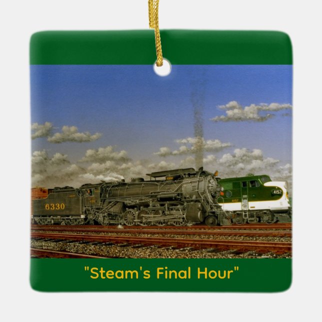 "Steam's Final Hour" by Tom Rock Ceramic Ornament (Vorderseite)