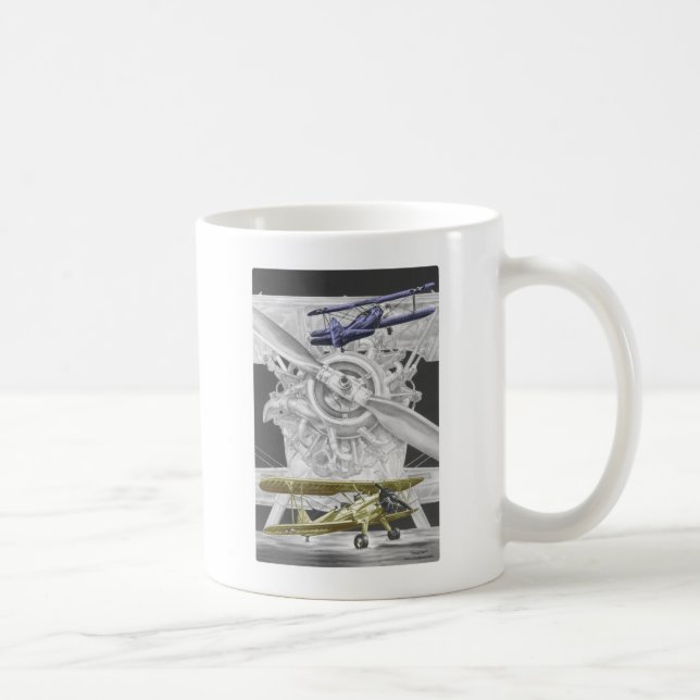 Stearman-Doppeldecker Kaffeetasse (Rechts)