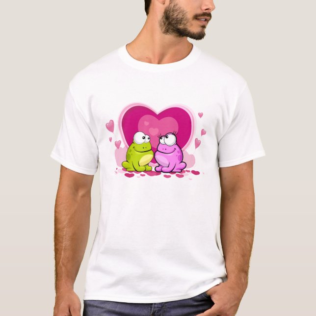 Stechen Sie den Frosch an - glauben Sie der Liebe T-Shirt (Vorderseite)