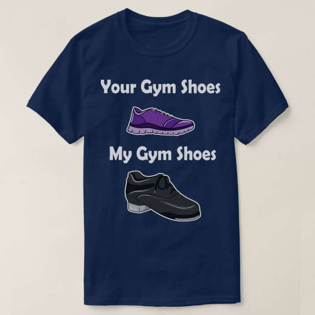 Stechend Tanzschuhe T-Shirt (Design vorne)