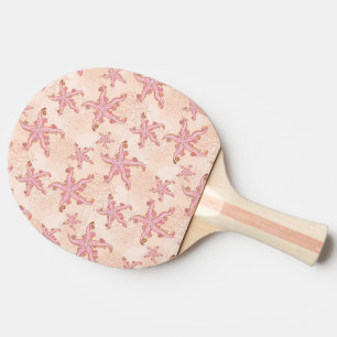 Stechfisch- und Korallenrosa-Muster Tischtennis Schläger