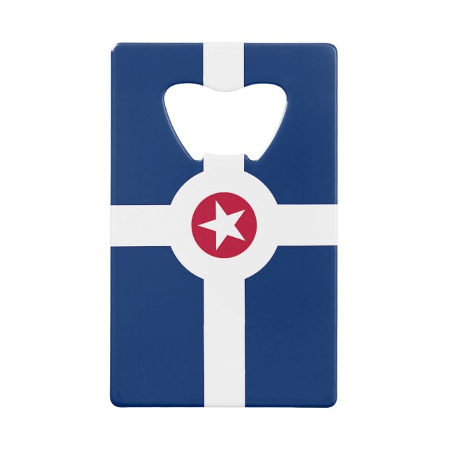Stechlose Flaschenöffner-Flagge von Indianapolis Geldbeutel Flaschenöffner (Vorderseite)