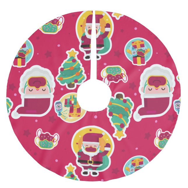 Stechmücken Polyester Weihnachtsbaumdecke (Vorderseite)