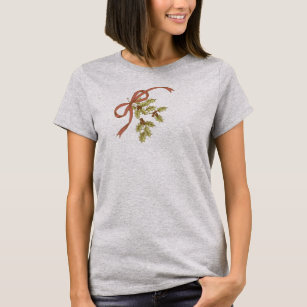 Stechpalme-Tägige Skizze-Stechpalmen-Beeren und T-Shirt
