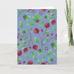 Stechpalmen-Beere 2026 Feiertagskarte