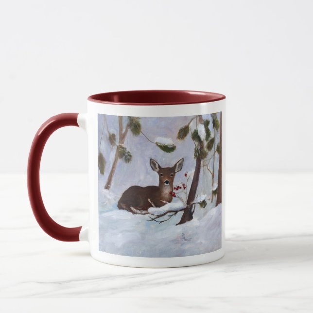 Stechpalmen-Beeren-Rotwild-Tasse Tasse (Links)