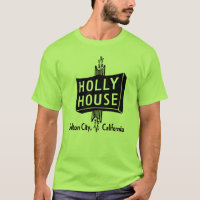 Stechpalmen-Haus-Retro T-Shirt