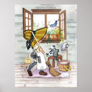 Stechpalmen-Hobby-Reinigung - Plakat