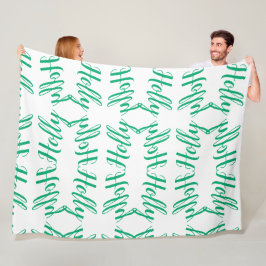 "Stechpalmen-" personalisierte Fleece-Decke Fleecedecke