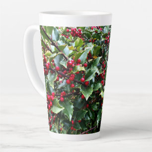 Stechpalmenblätter und -beeren milchtasse