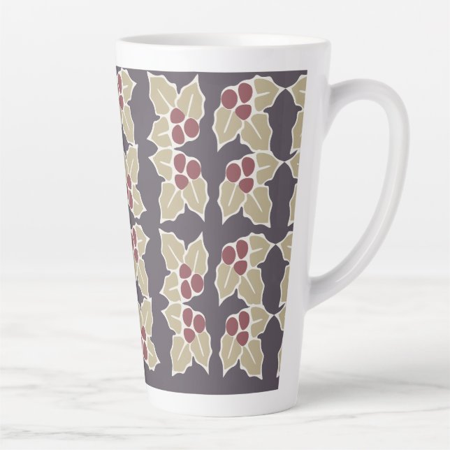 Stechpalmenmuster Milchtasse (Rechts)