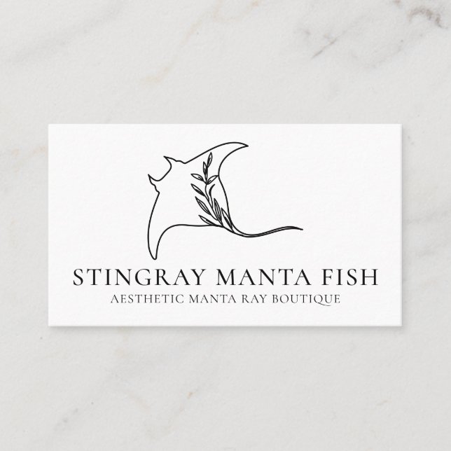 Stechrochen Visitenkarte (Vorderseite)