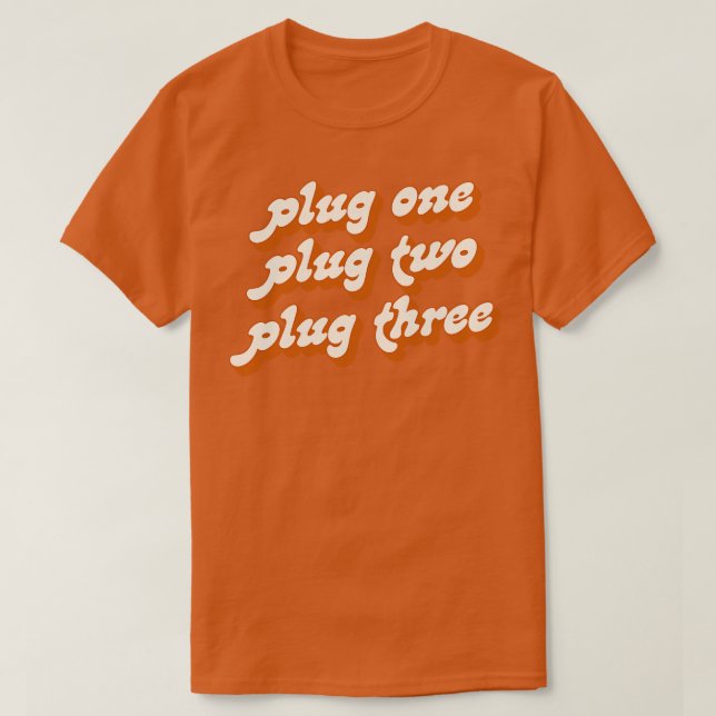 Stecken Sie das zwei Plug-In drei T-Shirt (Design vorne)