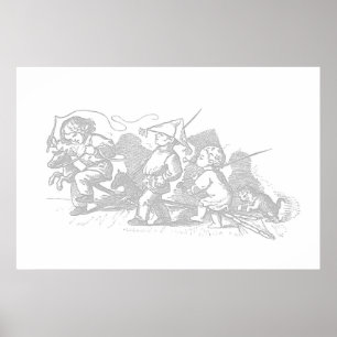 Steckenpferd-Kinderkunstposter Poster