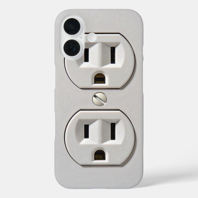 Stecker für das elektrische Auslass iPhone 16 Hülle (Rückseite)
