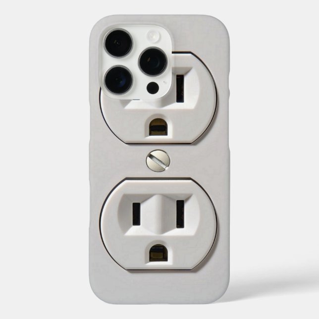 Stecker für das elektrische Auslass iPhone 16 Pro Hülle (Rückseite)