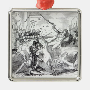 Stecker-Plan-Aufstand in Preston Silbernes Ornament