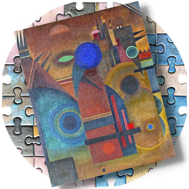 STECKPUZZLE - "Braune Stille" -Wassily Kandinsky (Von Creator hochgeladen)