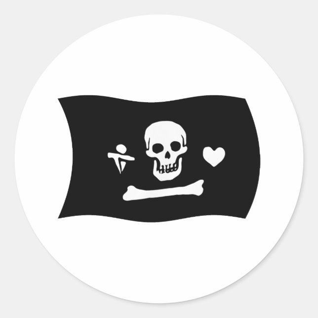 Stede Bonnet Flag Sticker (Vorderseite)