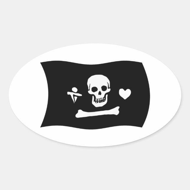 Stede Bonnet Flag Sticker (Vorderseite)