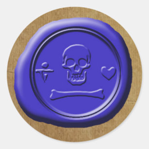 Stede Bonnet Pirate Flag OFMD Wax Siegel Sticker